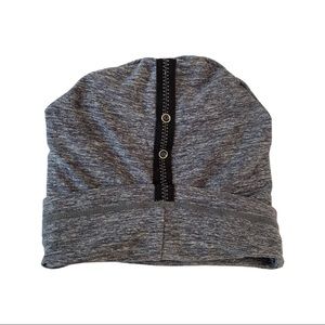 Lululemon Vinyasa Toque Beanie Hat Heathered Grey Snap O/S